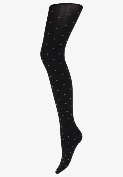 Sneaky Fox - Dot pantyhose Rose Blush