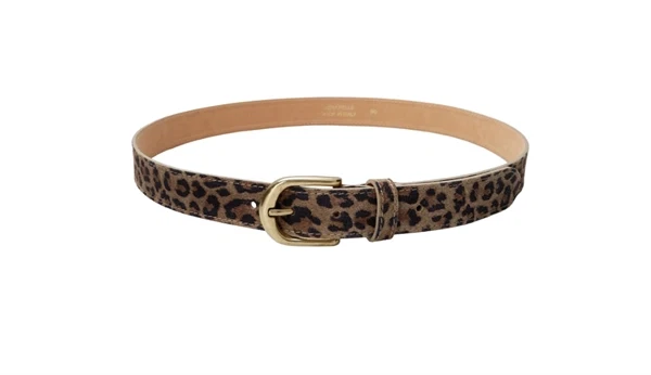 Black Colour - BCsmilla suede belt natural leo