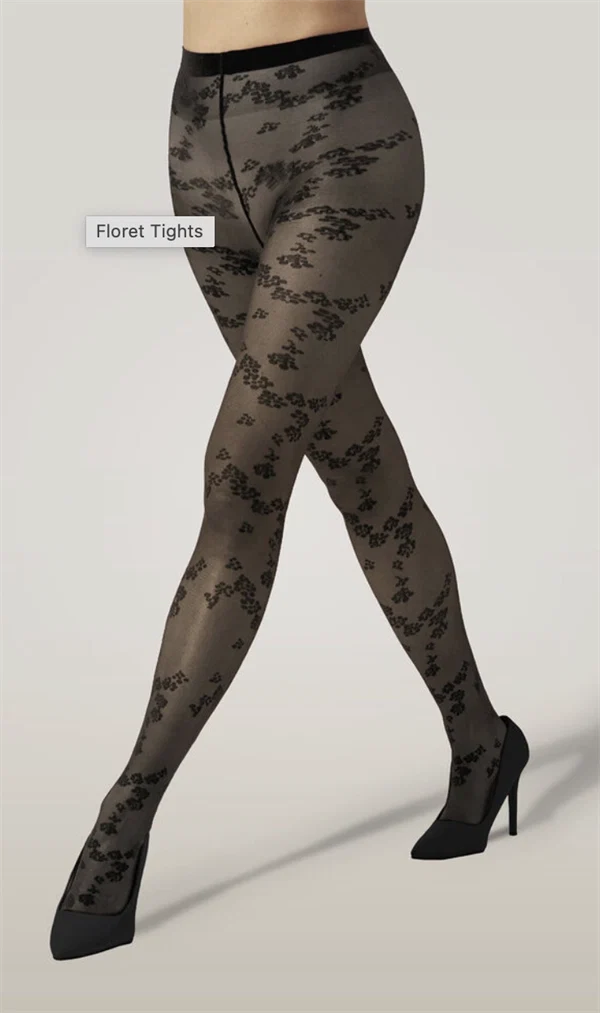 Wolford - Floret Tights Black