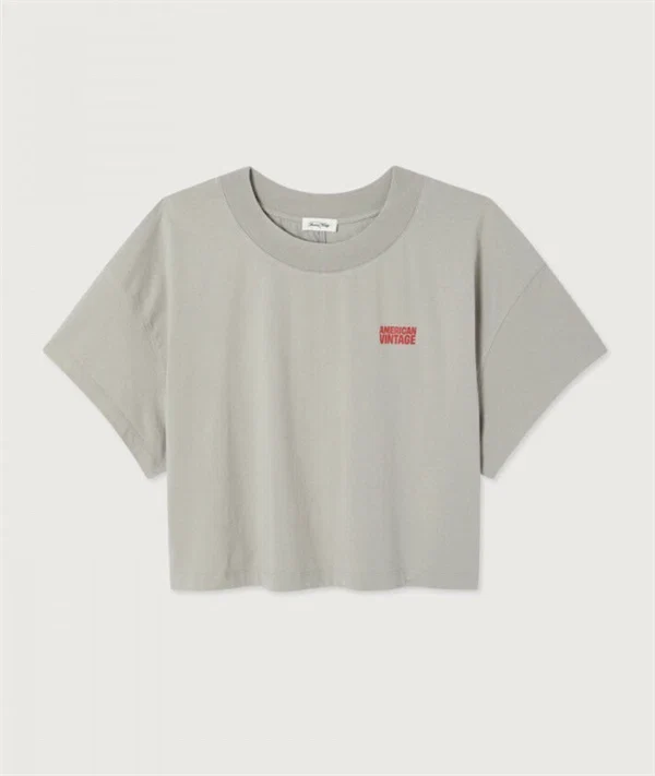 American Vintage - Gixy cropped t-shirt Mineral