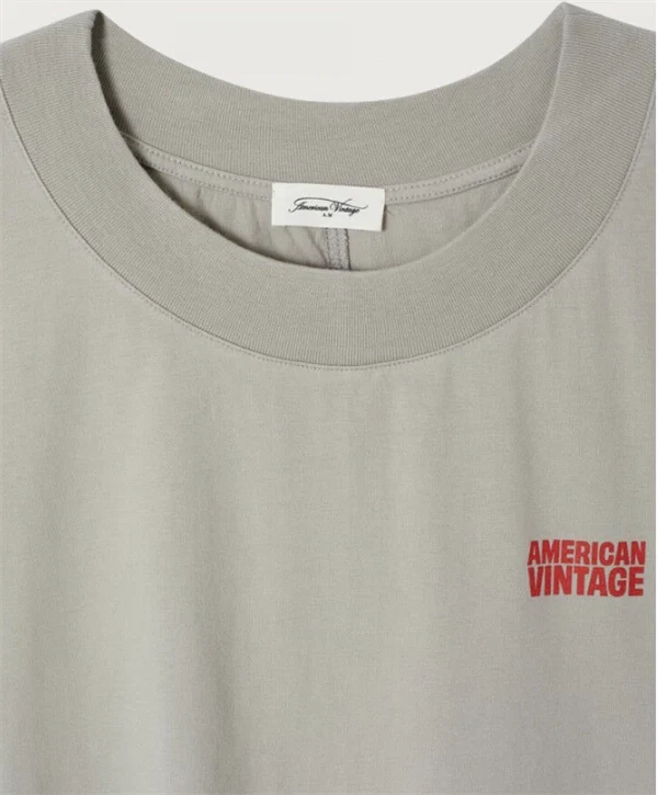 American Vintage - Gixy cropped t-shirt Mineral