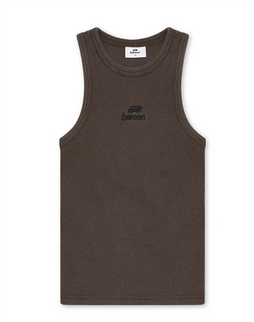 Bareen - Women's logo tank top Washed brown