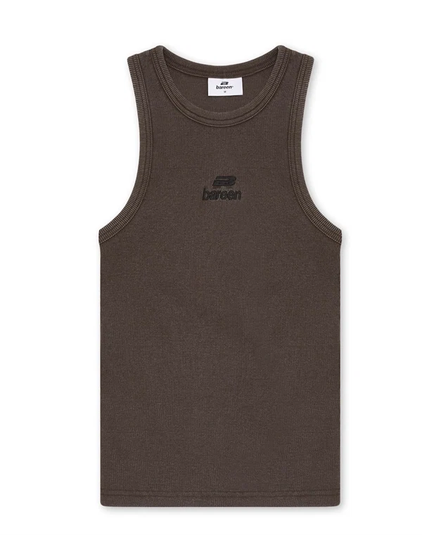 Bareen - Women's logo tank top Washed brown