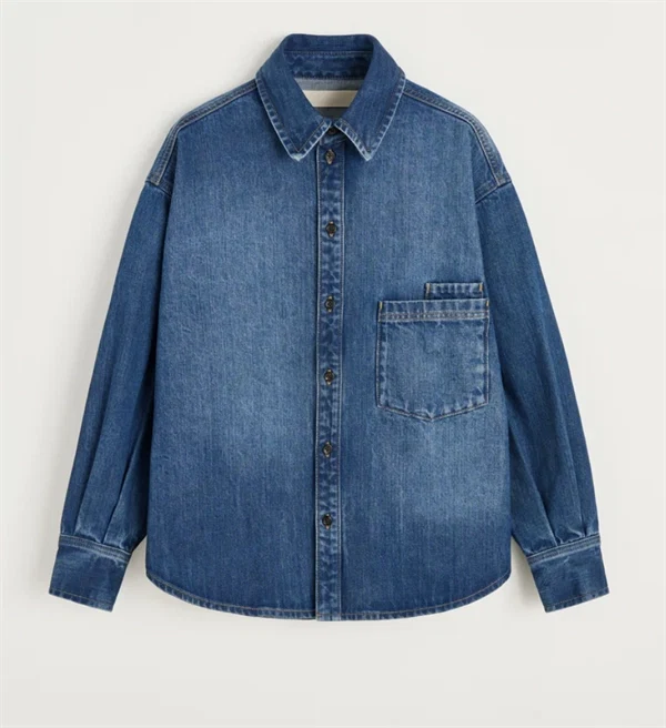 Aiayu - Casy Shirt Denim Worn blue