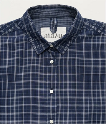 Aiayu - Shirt 3195 check Mix navy