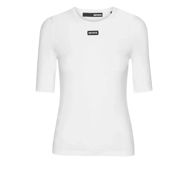 Rotate - Short sleeve t-shirt Egret