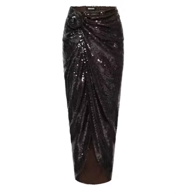 Rotate - sequins knot skirt Molé