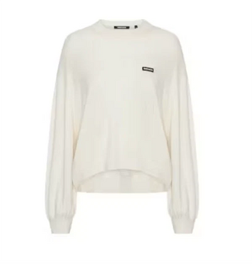 Rotate - Oversized knit pullover Egret