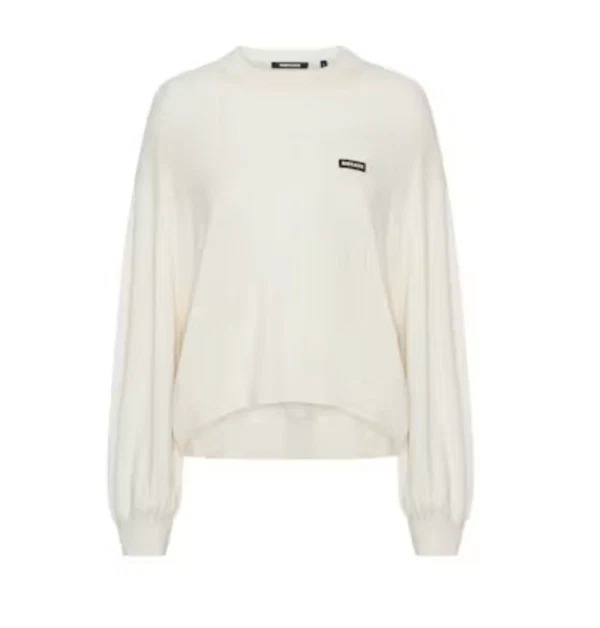 Rotate - Oversized knit pullover Egret