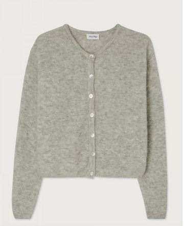American Vintage - Vitow cardigan Light grey melange
