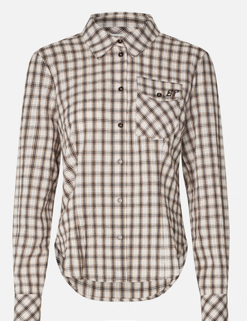 Baum und Pferdgarten - Mena shirt Creme mini check