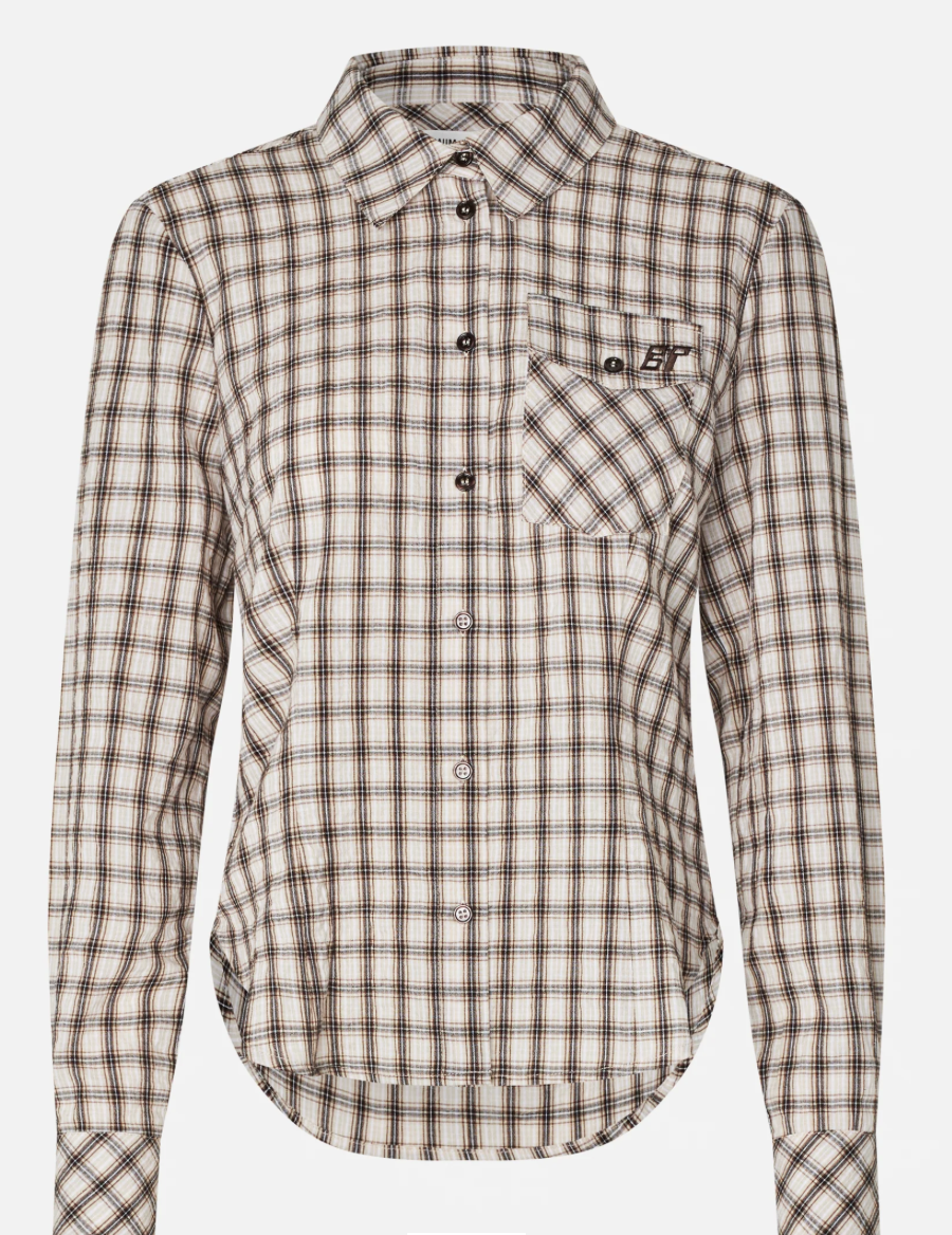 Baum und Pferdgarten - Mena shirt Creme mini check