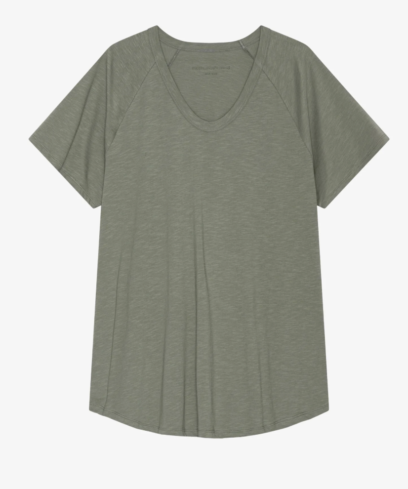 Moshi Moshi mind - Favourite tee Khaki gray