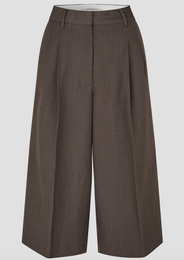 Second Female - Riese shorts Dark brown melange