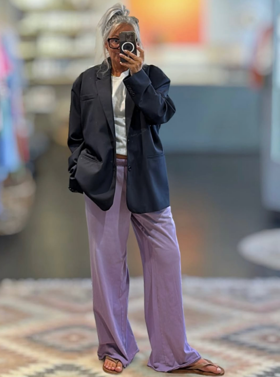 American vintage - Afoma joggers Vintage spray violet