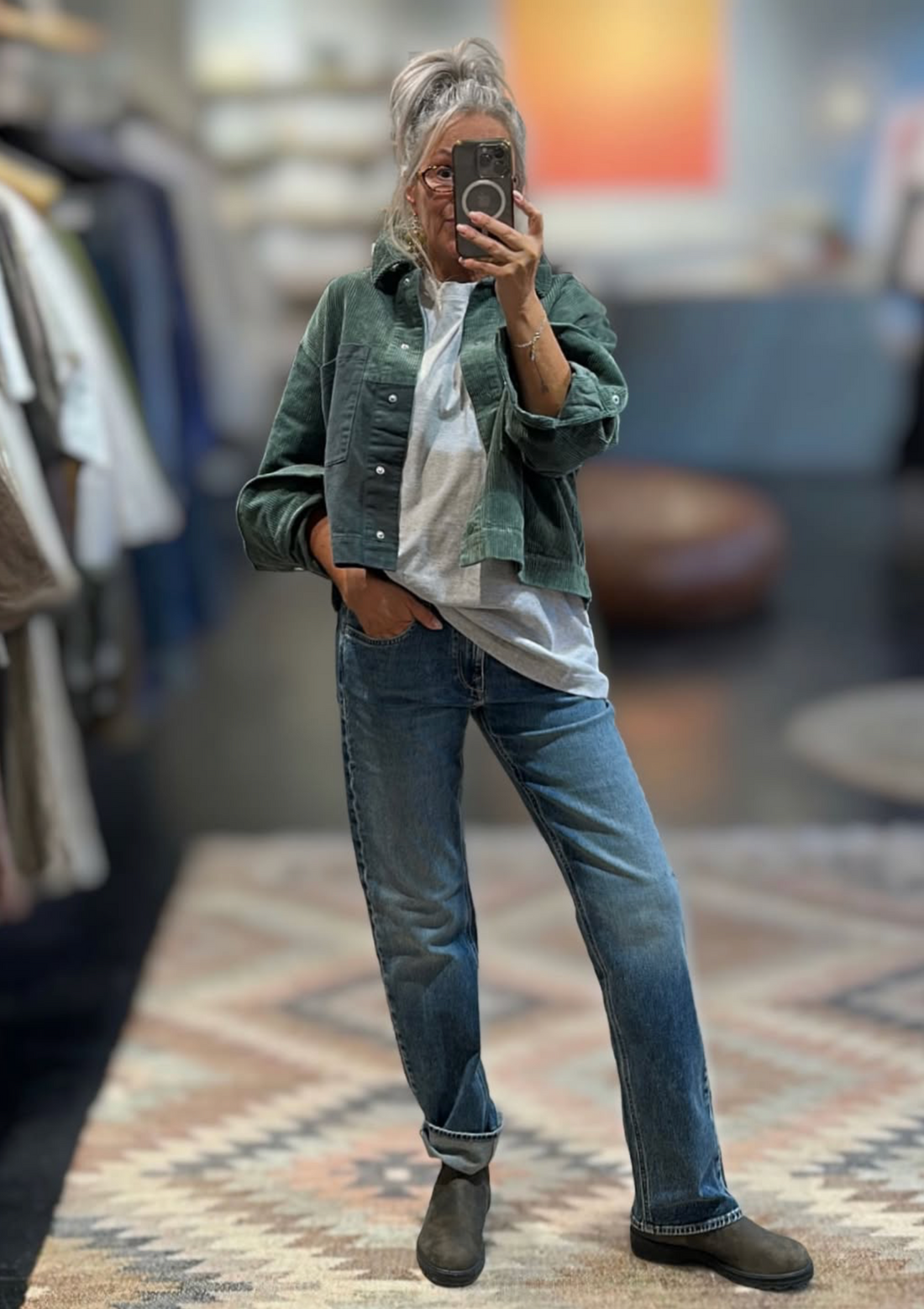 Selfhood - Cropped shirt Green