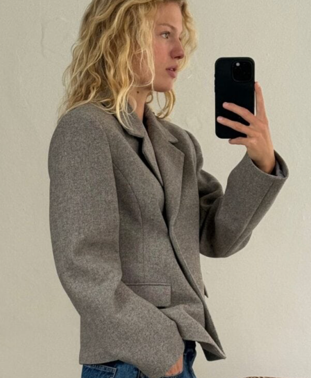 Boii - Louie wool blazer Mole melange