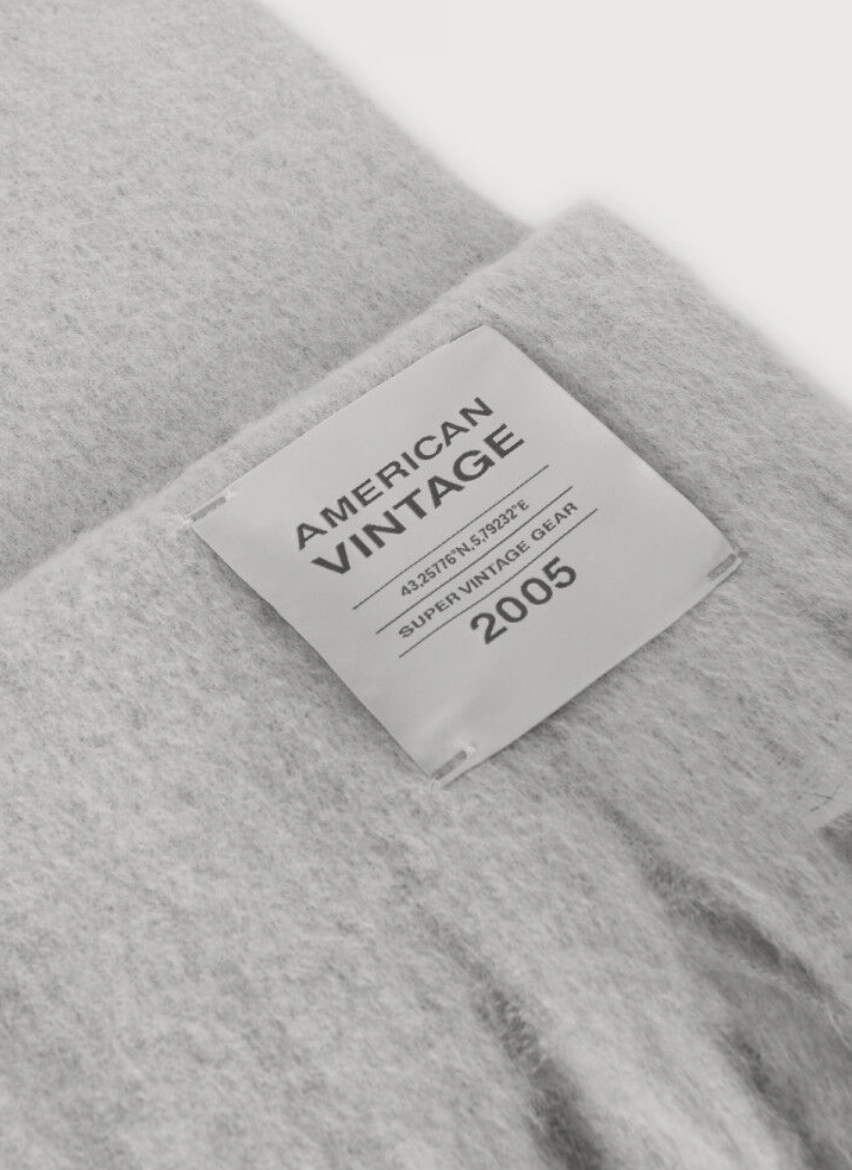 American Vintage - Zinaco tørklæde Heather grey