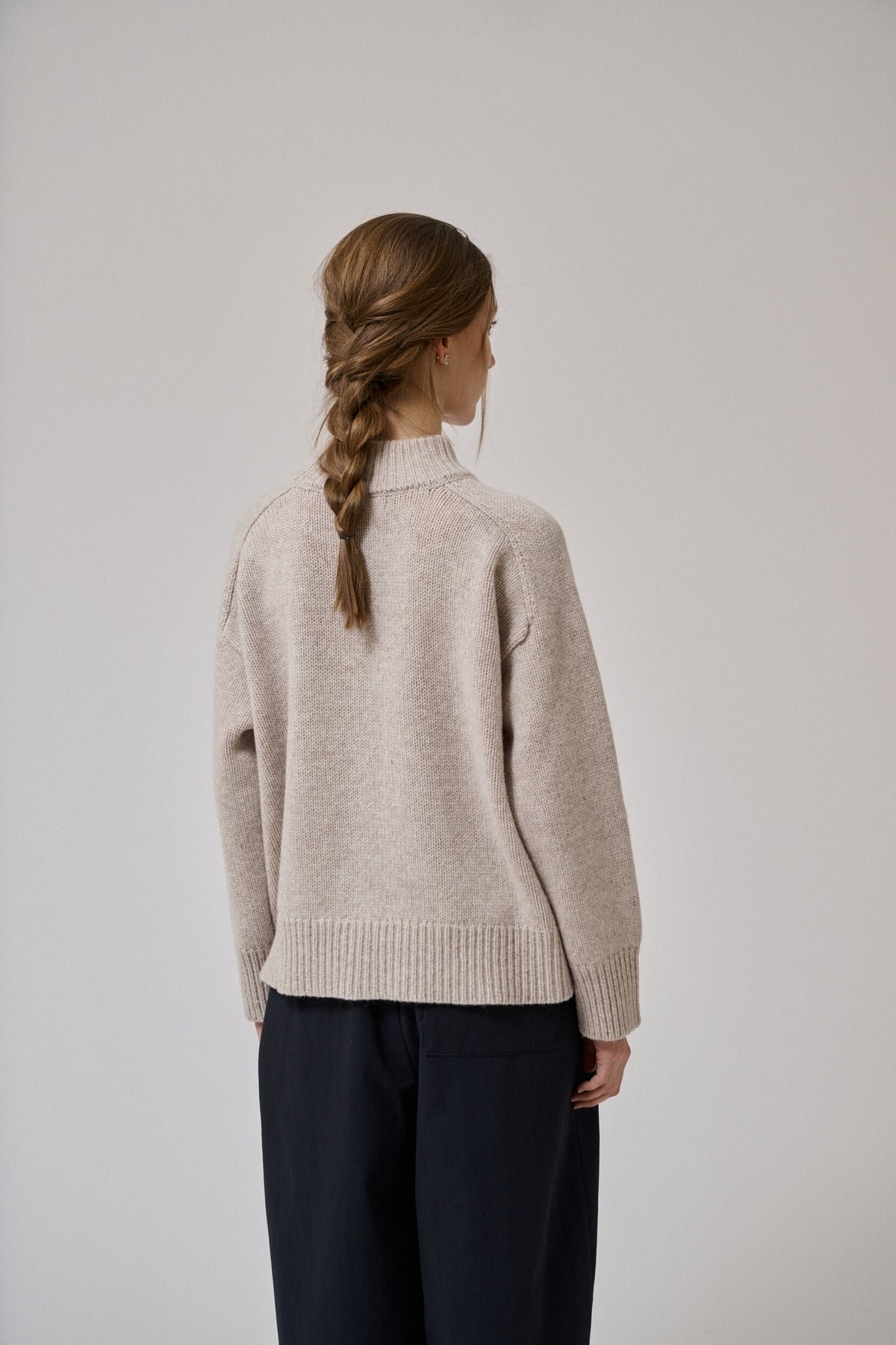 Anne mi - Valley knit jumper Nature white melange