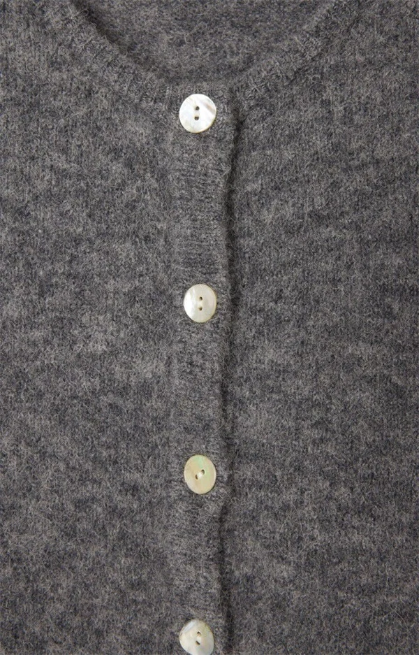 American Vintage - Vitow cardigan Steel melange