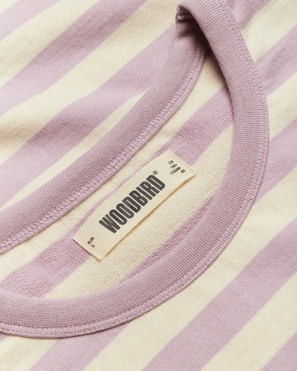 Woodbird - WBJoul stripe tee White/pink