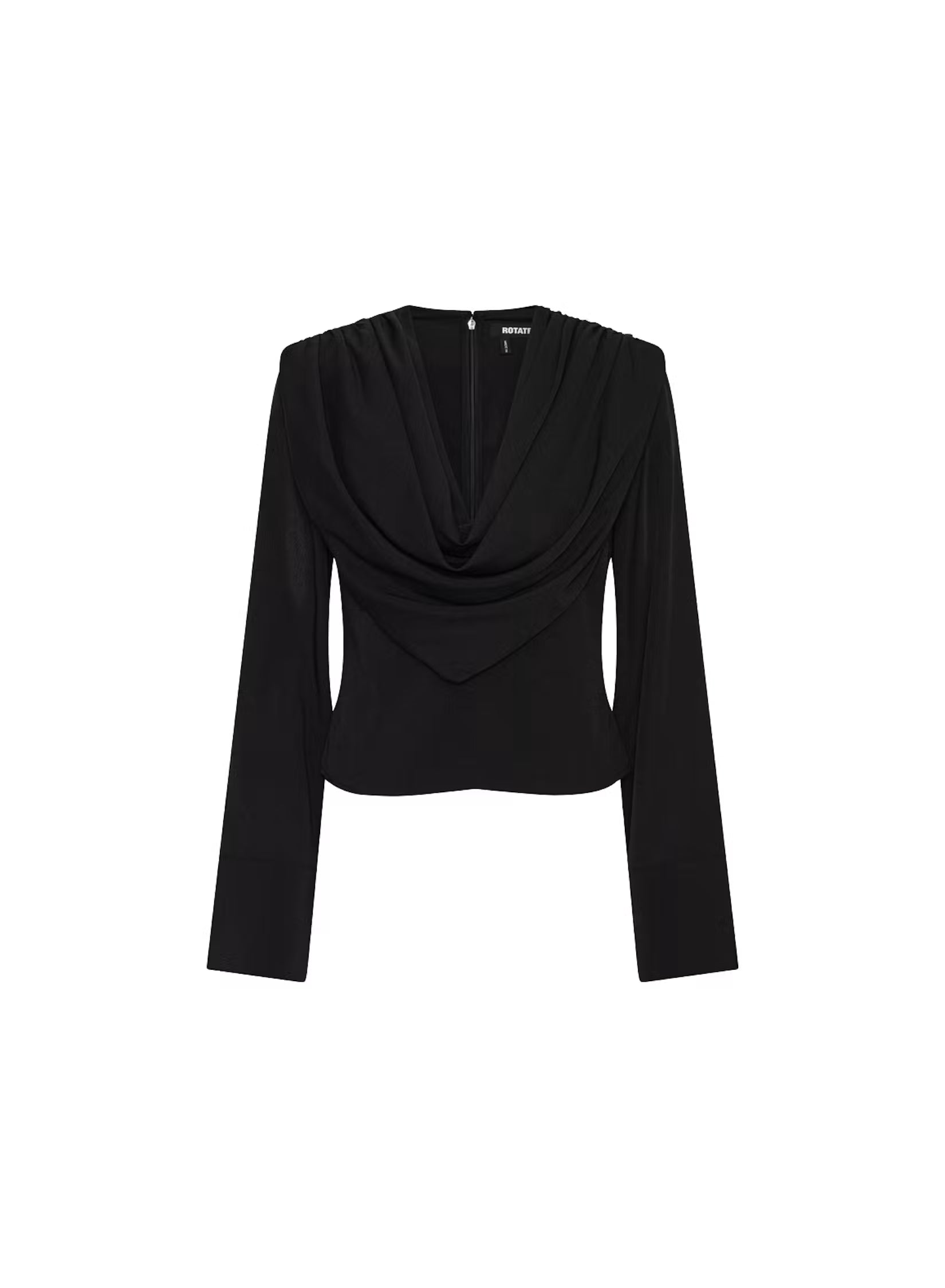 Rotate - Draped blouse Black