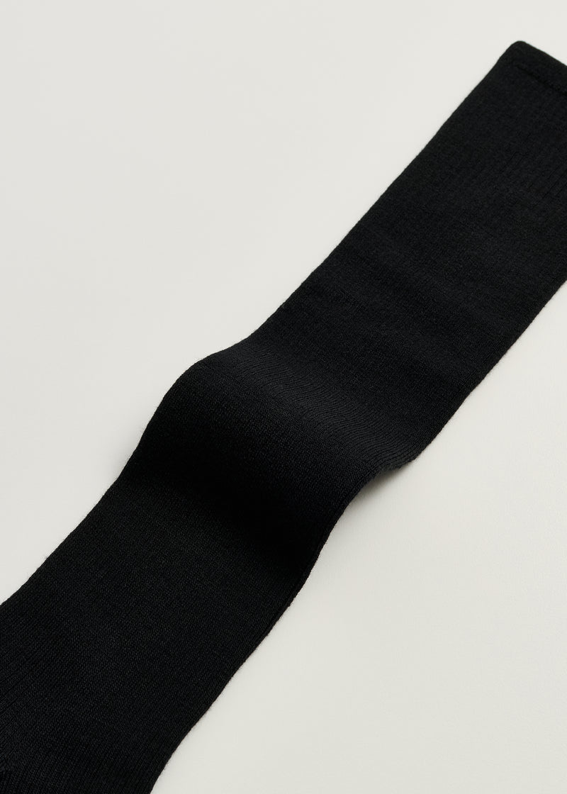 Aiayu - Wool knee socks Black