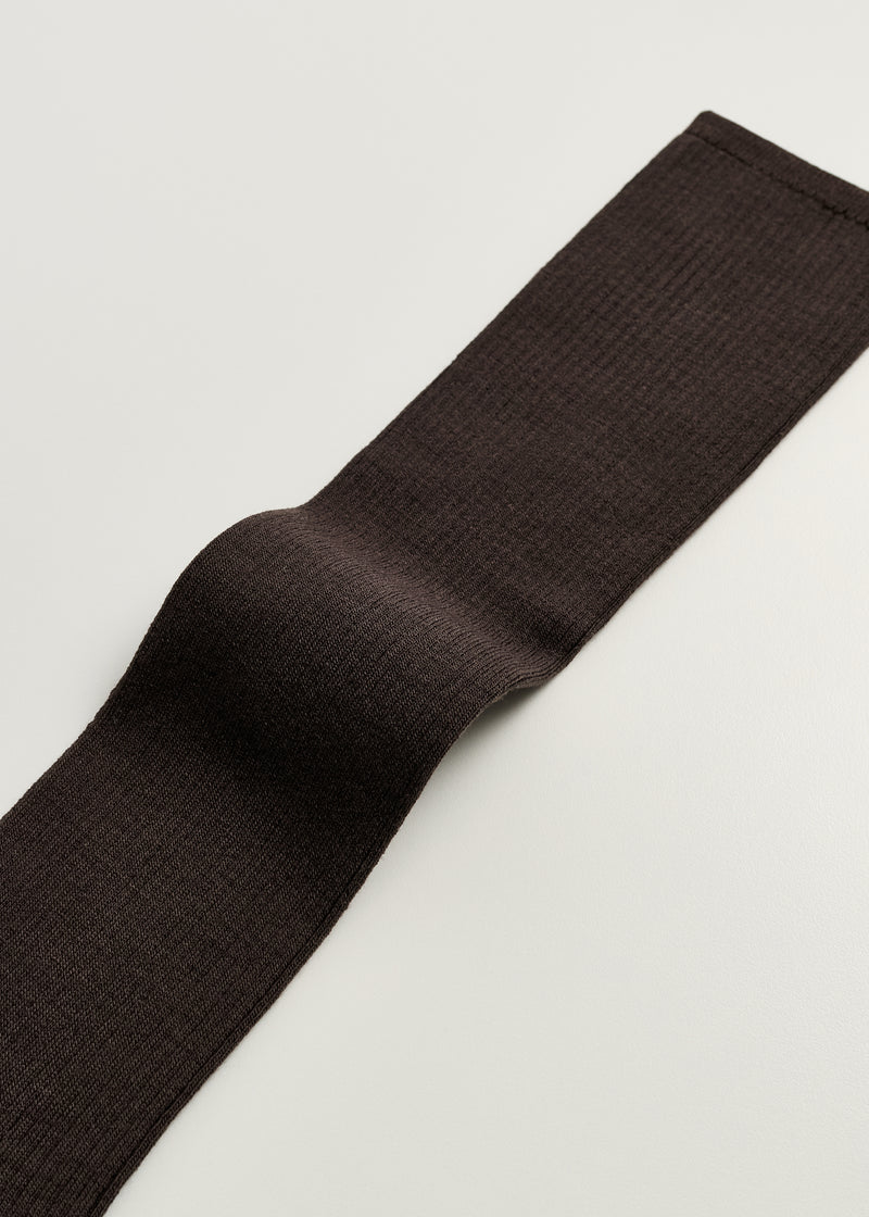 Aiayu - Wool knee socks Brown