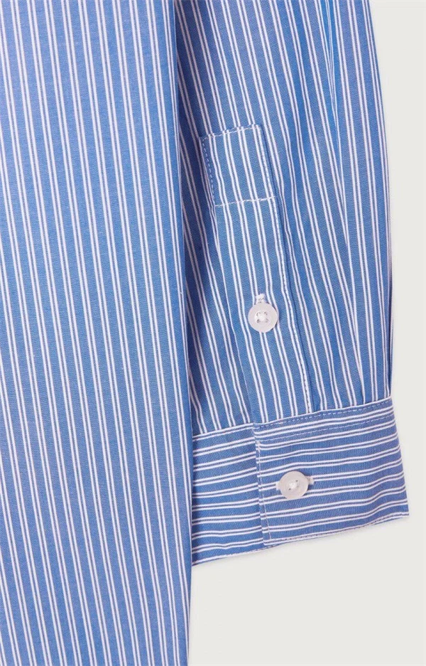 American vintage - Zatybay shirt Aqua stripes