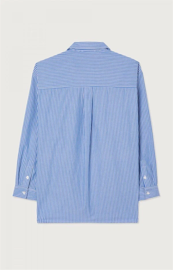 American vintage - Zatybay shirt Aqua stripes