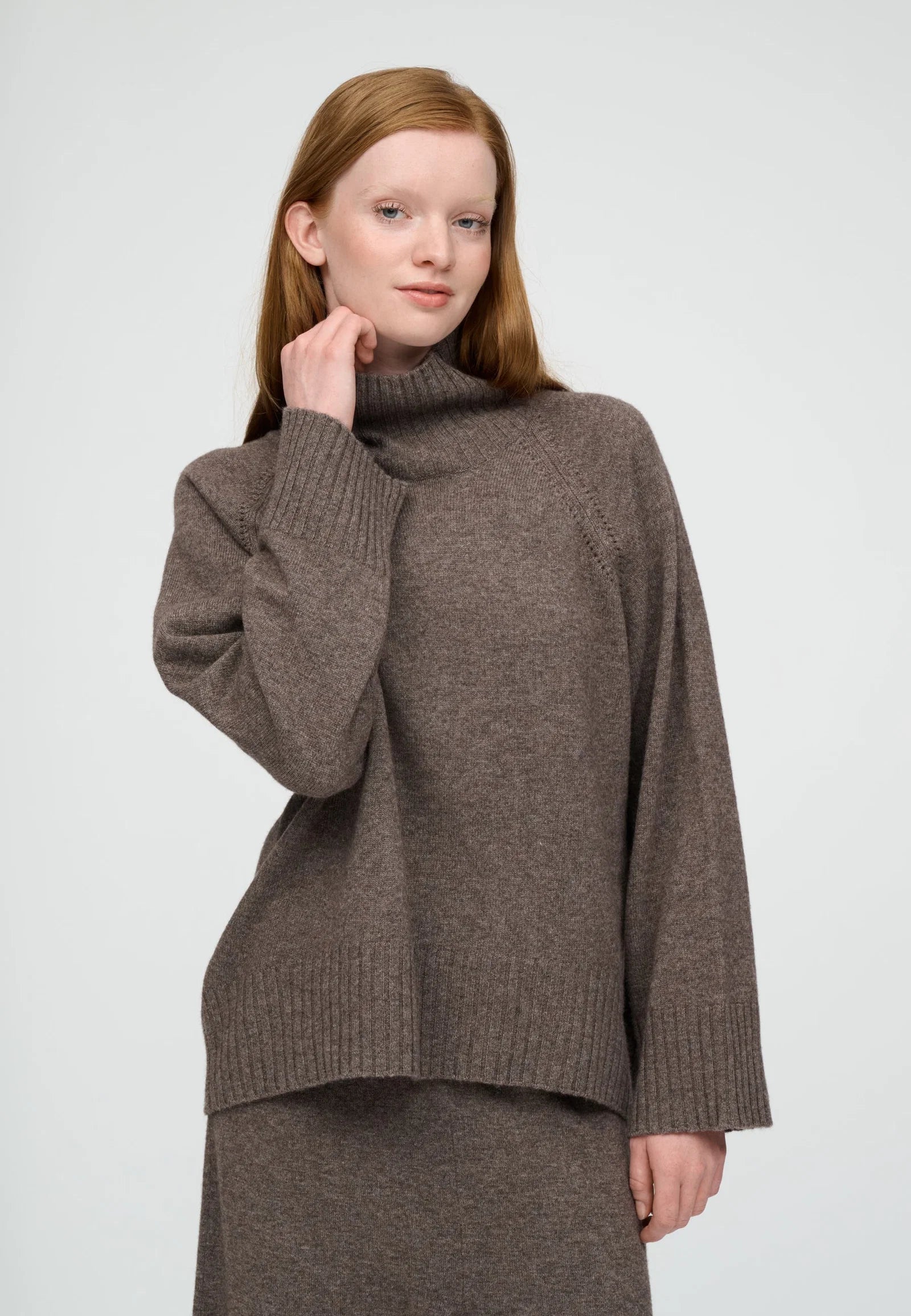 Moshi Moshi mind - Aster knit merino Brown melange