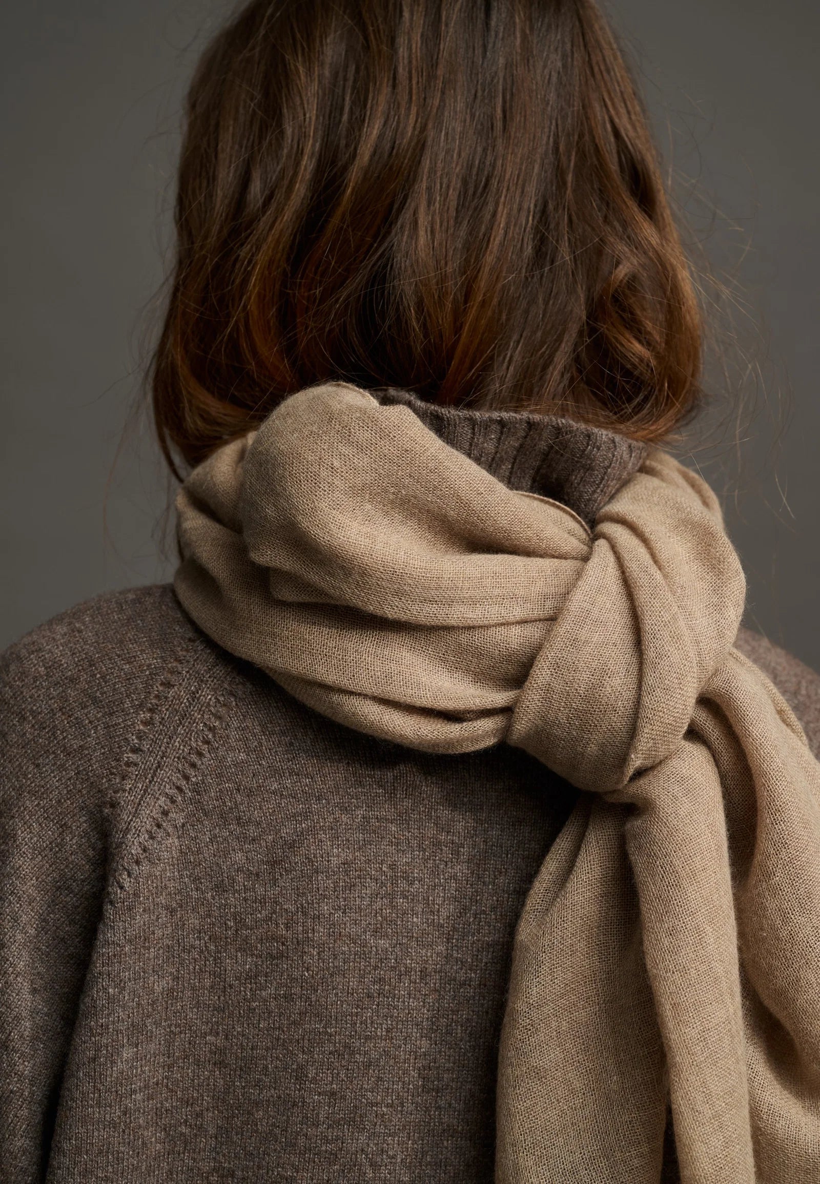 Moshi Moshi mind - Aster knit merino Brown melange