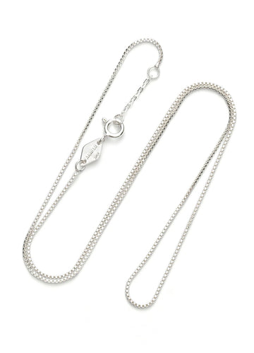 ANNI LU - Box chain necklace Silver