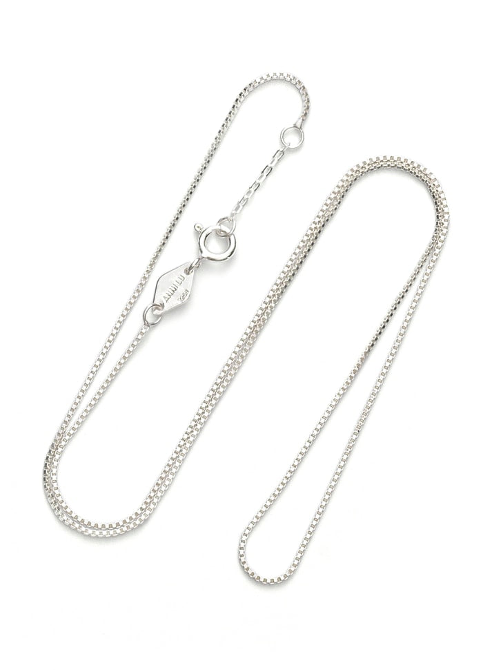 ANNI LU - Box chain necklace Silver