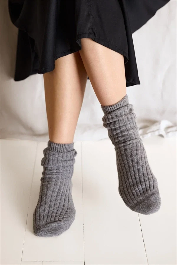 Moshi Moshi mind - Cozy rib socks Grey