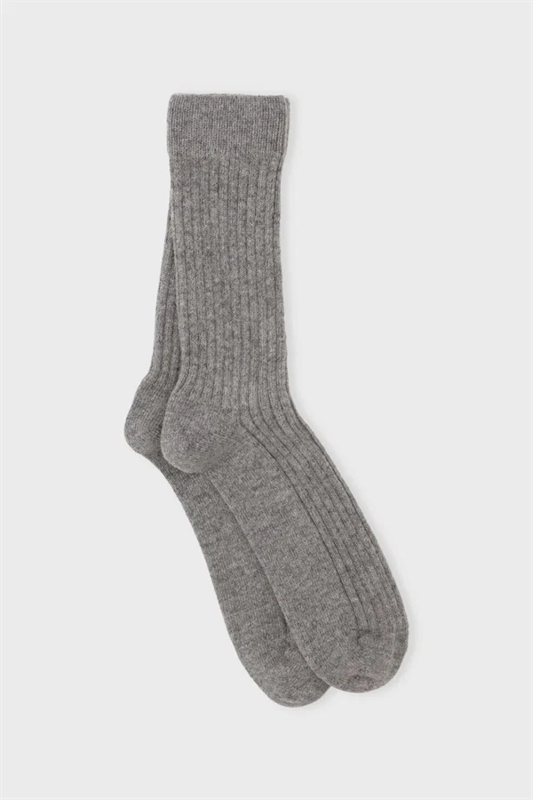 Moshi Moshi mind - Cozy rib socks Grey