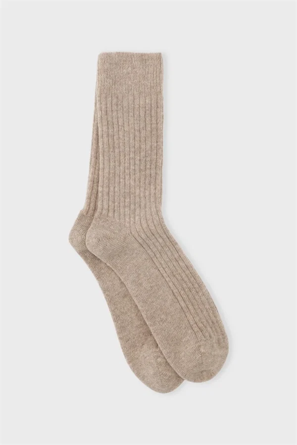 Moshi Moshi mind - Cozy rib socks Taupe