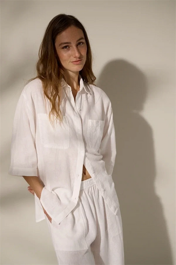 Moshi Moshi mind - Ellie shirt linen White