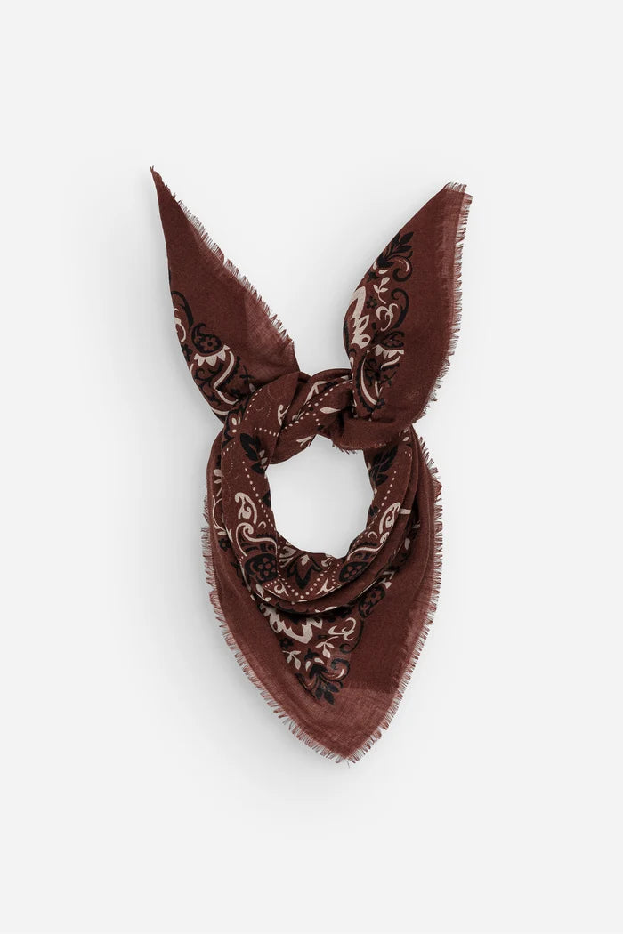 Maison Lecomte Flament - Scarf bandana Chocolate WS