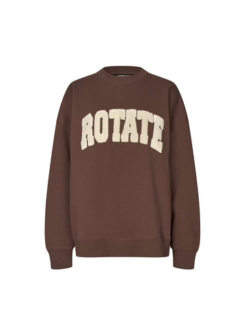Rotate - Heavy sweat crewneck Chestnut