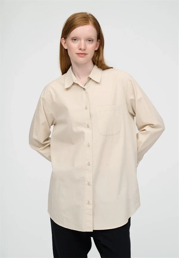 Moshi Moshi mind - Gaia poplin shirt Pure beige