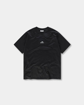 Bareen - Box fit logo tee Black w/white