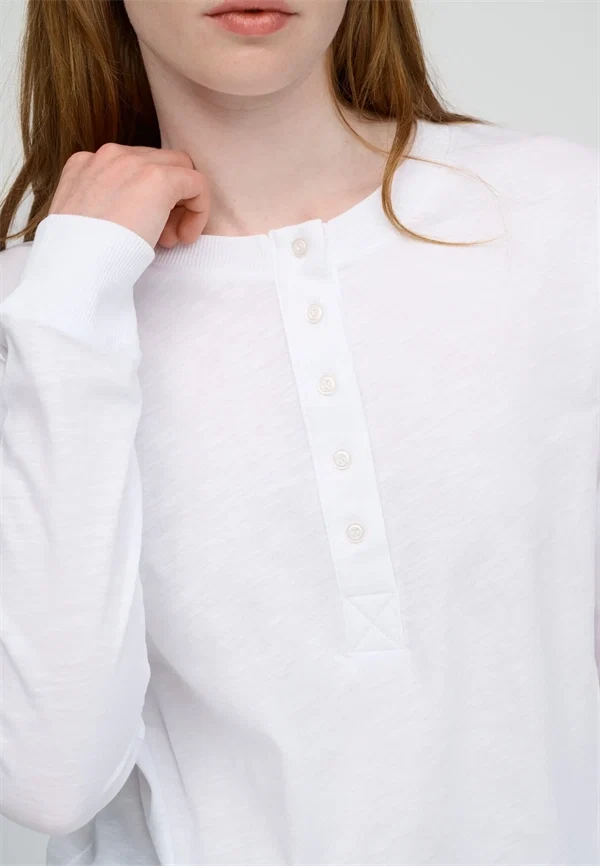 Moshi Moshi mind - Henley tee white