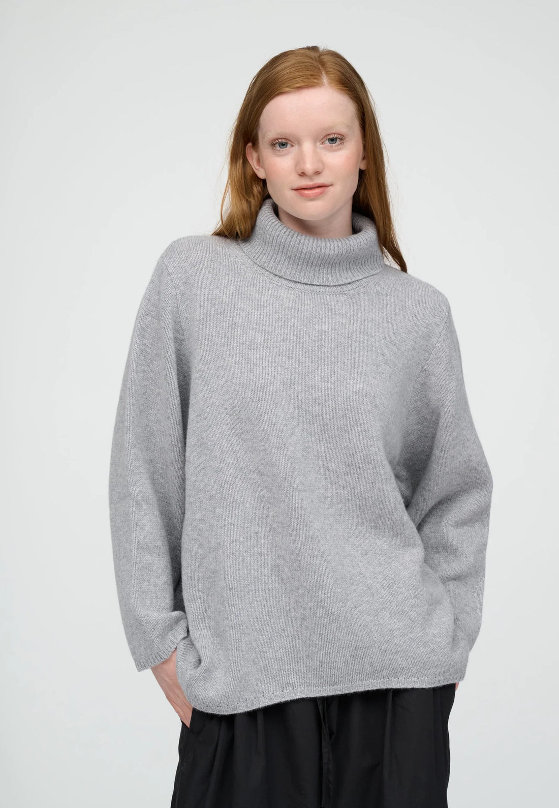 Moshi Moshi mind - Honest knit merino Light grey melange