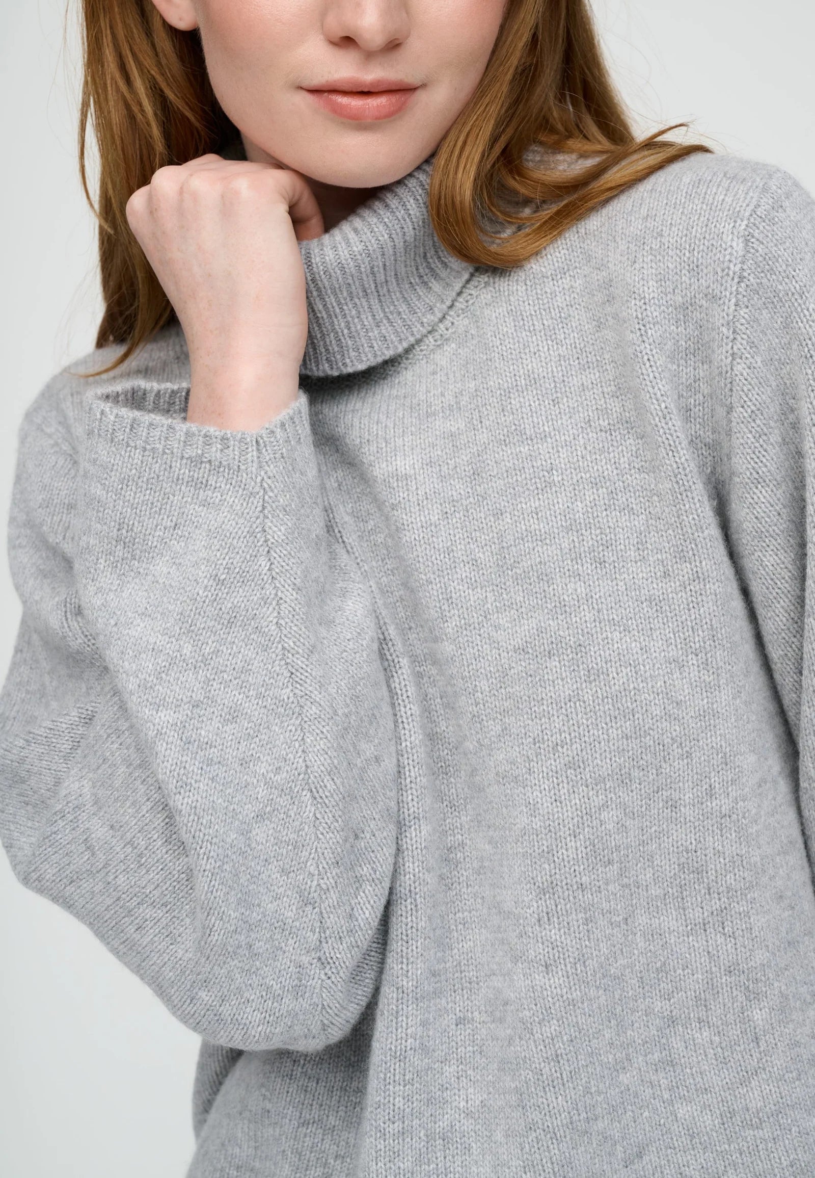 Moshi Moshi mind - Honest knit merino Light grey melange