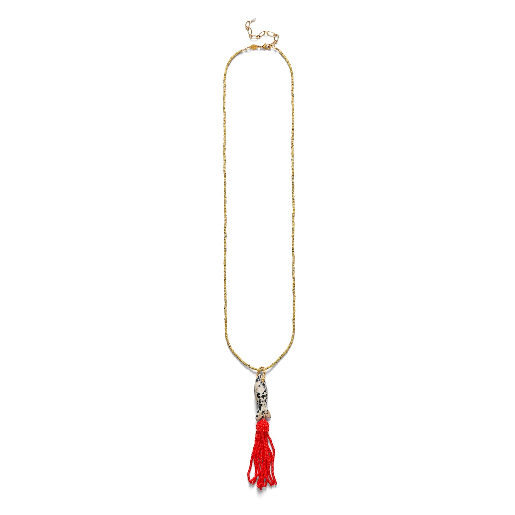 ANNI LU - Tassel fishy necklace Dalmatian