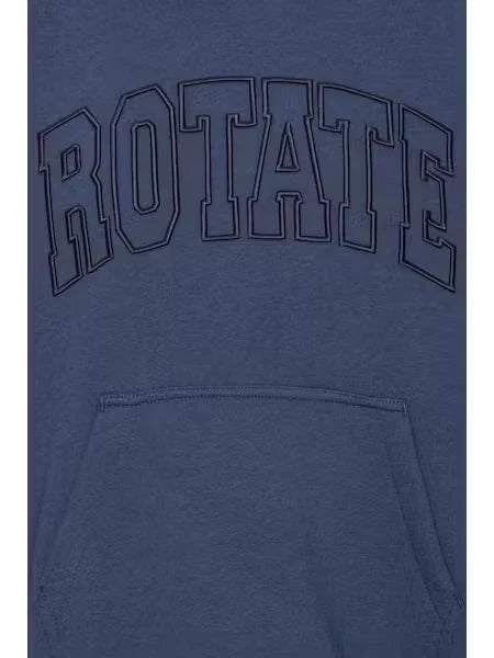 Rotate - Classic sweat hoodie Navy blazer