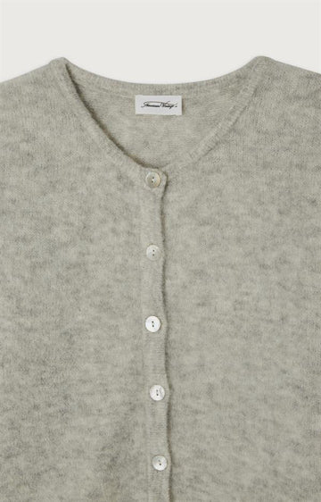 American Vintage - Vitow cardigan Light grey melange