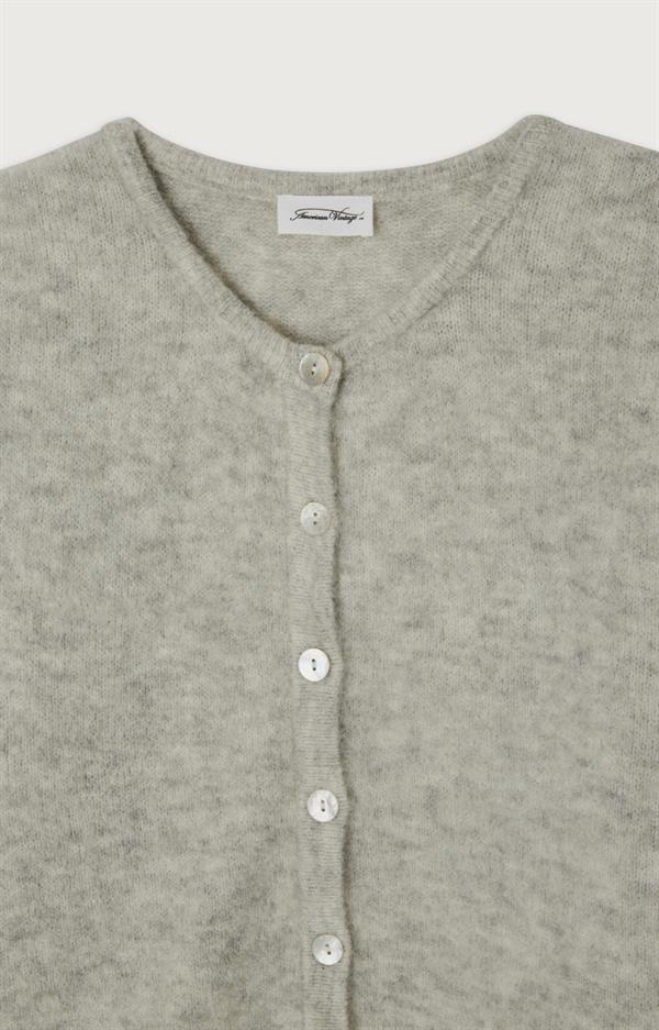 American Vintage - Vitow cardigan Light grey melange