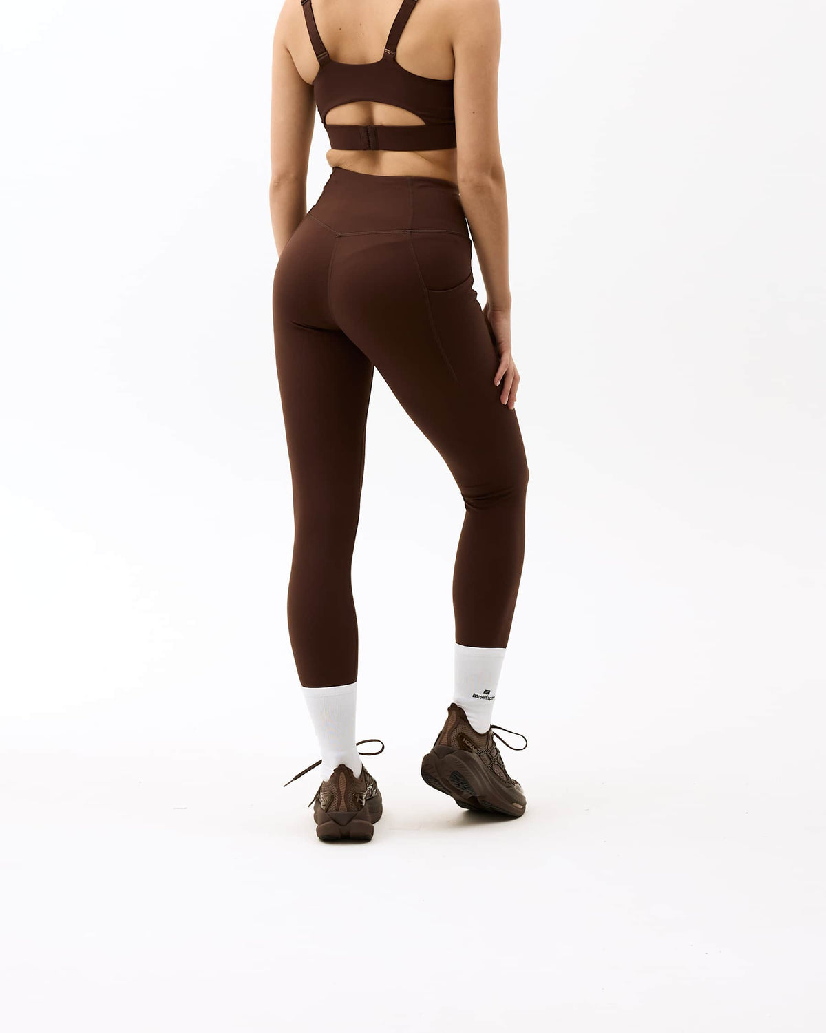 Bareen - Womens pocket tights Brown